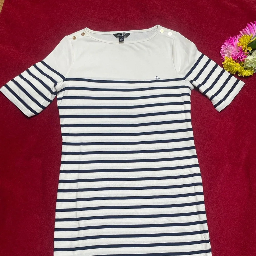 Ralph Lauren Stripped Dress - Picture 1 of 1